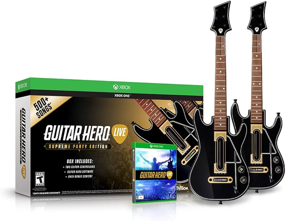 Guitar Hero Live Supreme Party Edition 2 Pack Bundle - Xbox One