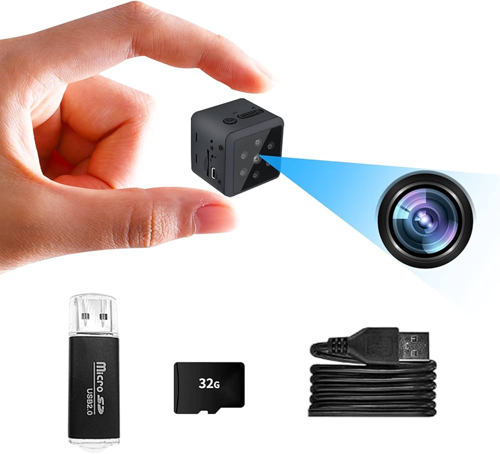 Amazon.co.jp: 超小型ミニカメラ隠しカメラ 防犯カメラ 1080P 録画