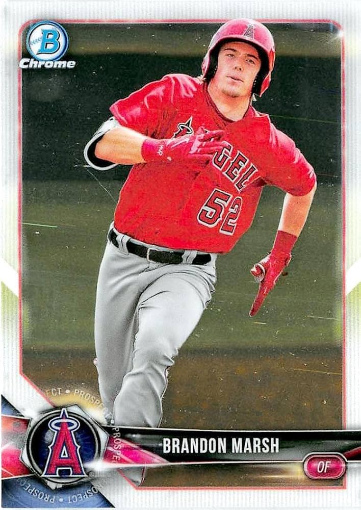 Brandon Marsh baseball card rookie (Los Angeles Angels) 2018 Topps