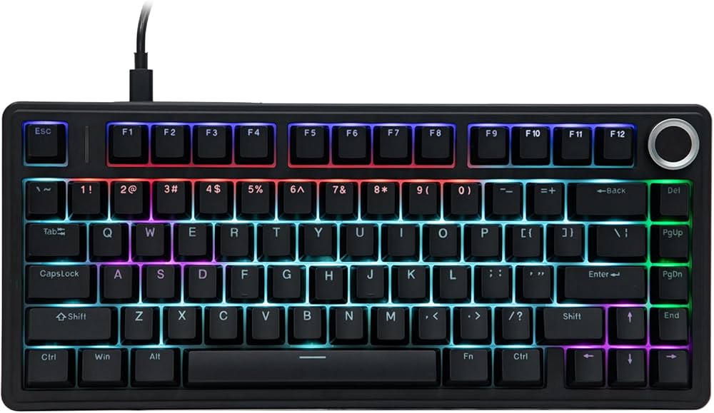 Amazon | EPOMAKER AULA F75 有線 ゲーミングキーボード テンキーレス