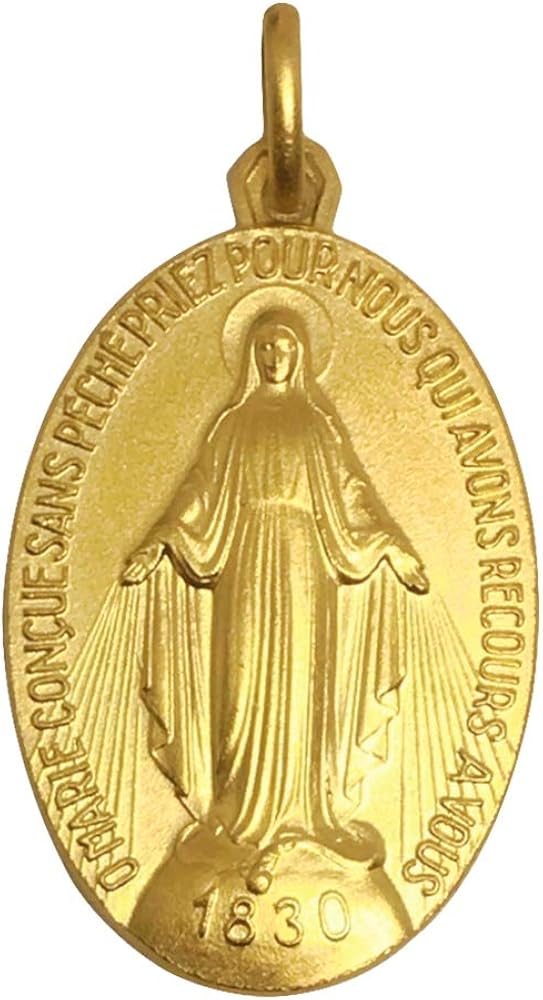 Amazon.co.jp: XLサイズ 真鍮ゴールド 不思議のメダイ パリ奇跡の