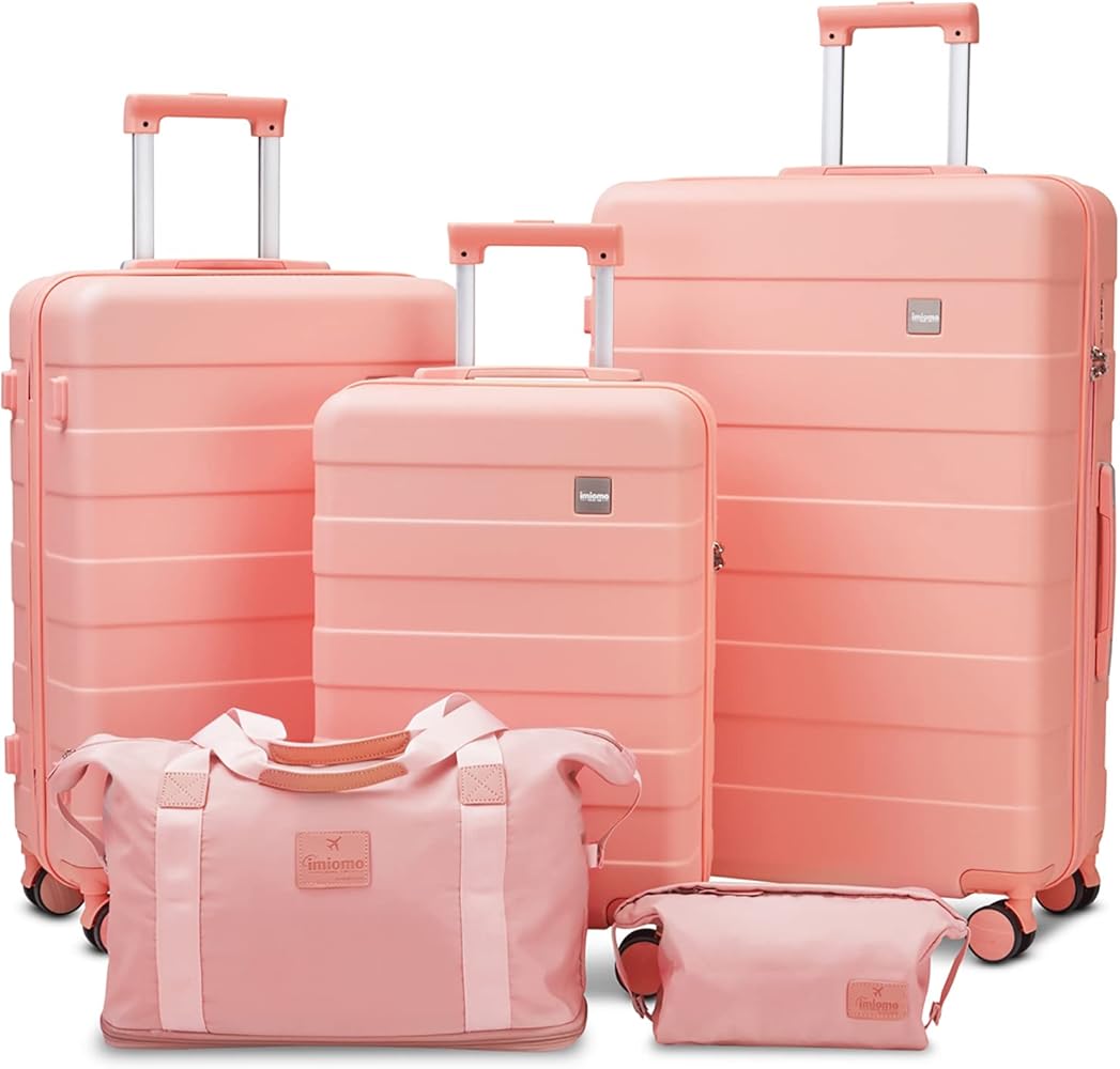 Amazon.com | imiomo Hard Shell Luggage Sets 5 Piece for Women