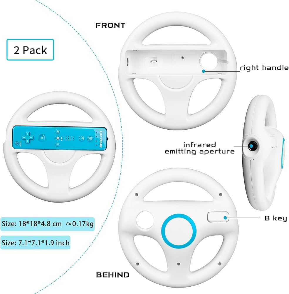 Amazon.com: Machine-Ya Wii Zapper Gun and Steering Wheel