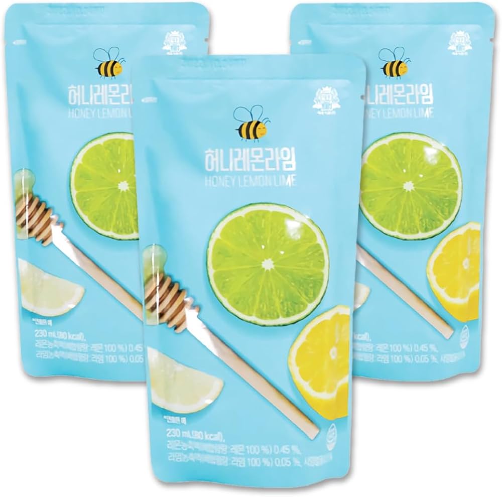 Amazon.co.jp: ハニーレモンライム 230ml 3個セット / 韓国コンビニ