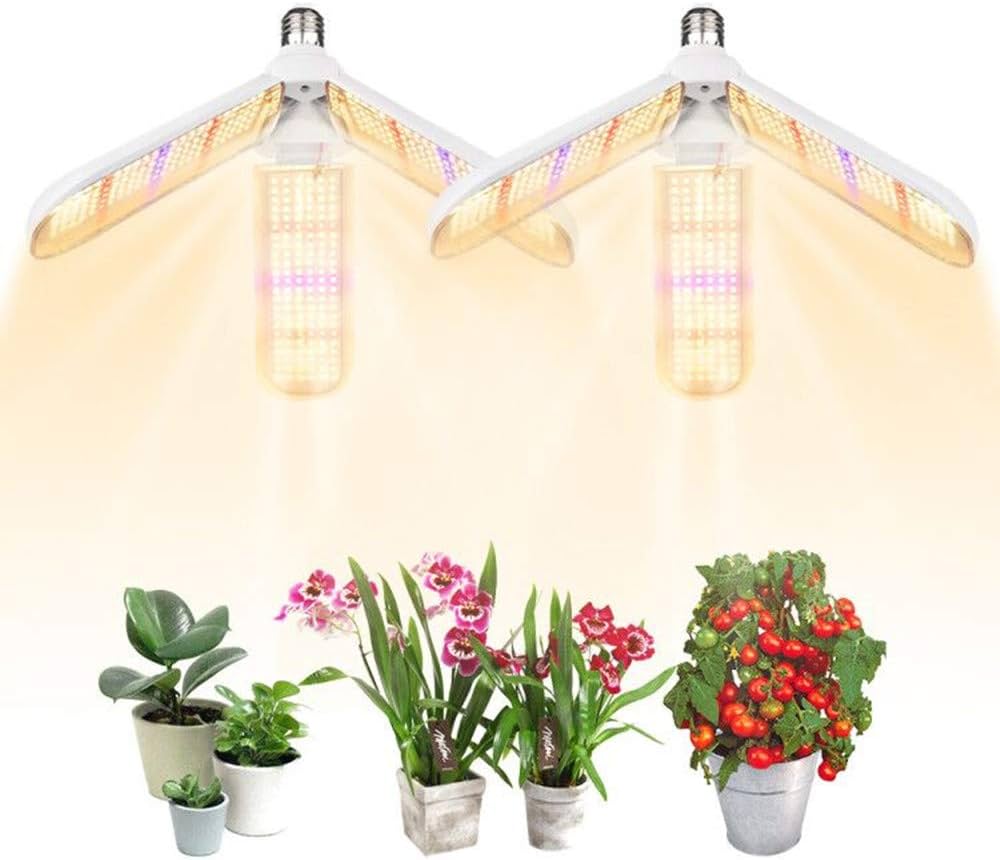 Amazon.co.jp: 植物育成ライト100W相当 2個セット フルスペクトル