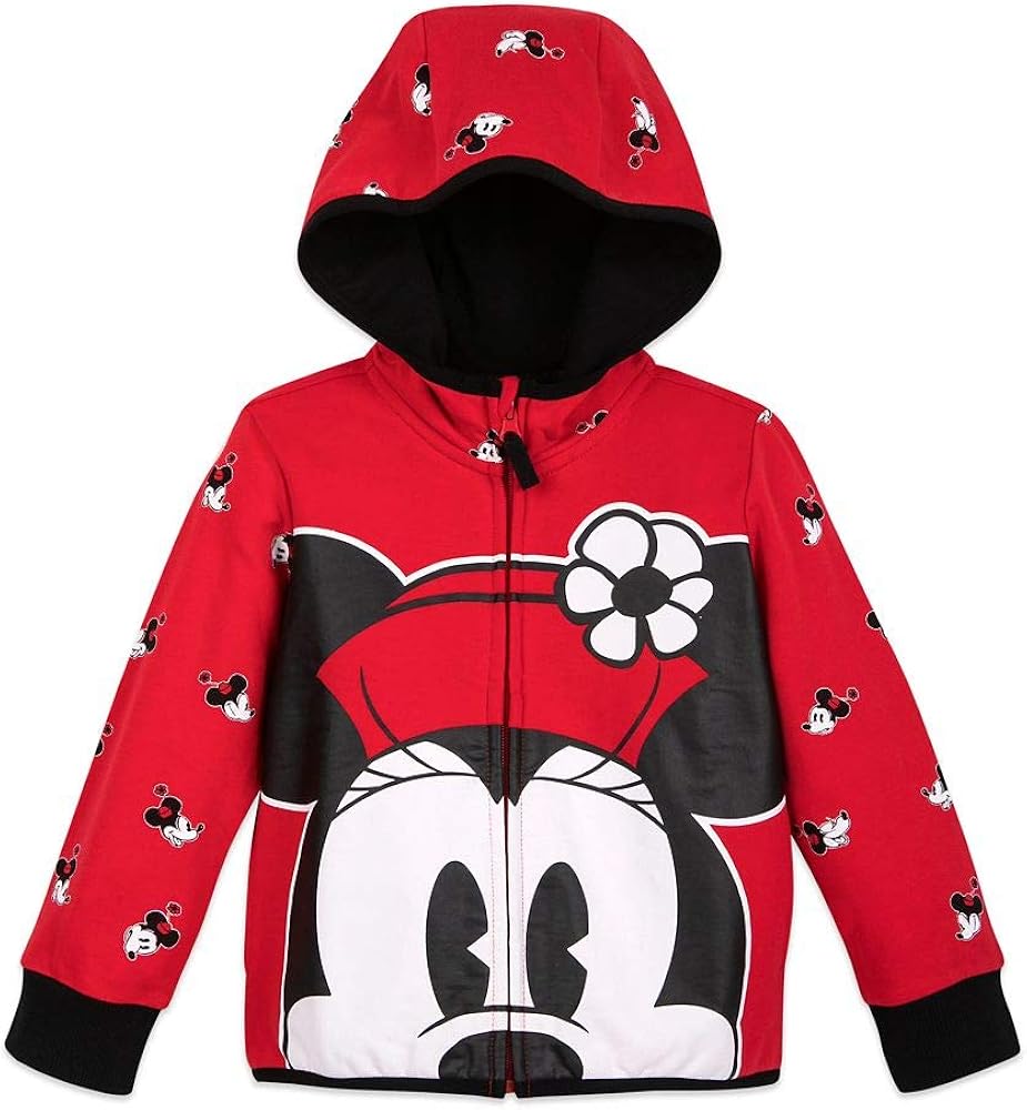 Amazon.com: Disney Minnie Mouse Zip-Up Hoodie for Kids - Size 3