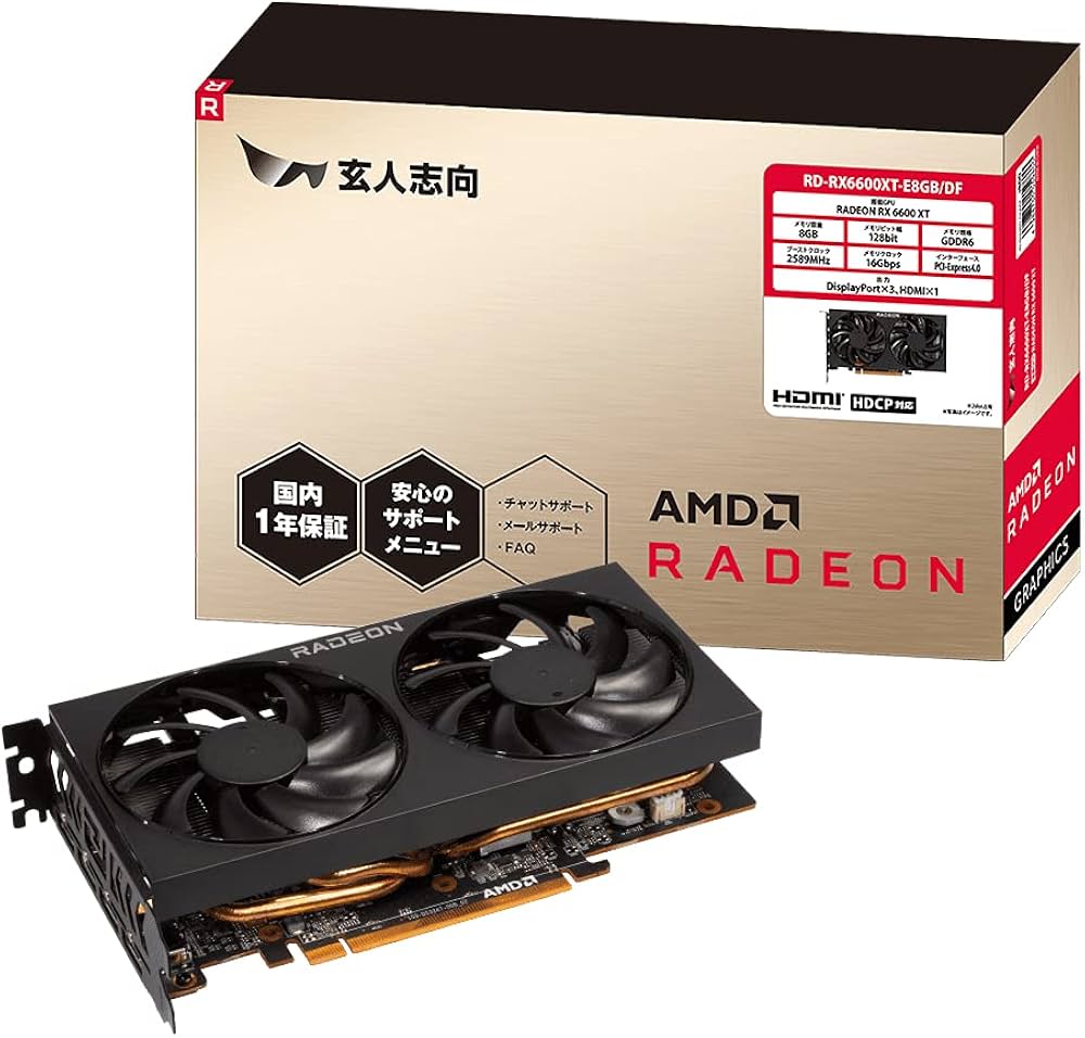 Amazon | 玄人志向 AMD Radeon RX6600XT 搭載 グラフィックボード