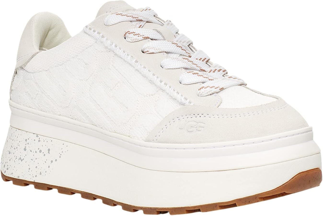 Amazon.com | UGG Marin Lace White Logo 9.5 B (M) | Fashion Sneakers