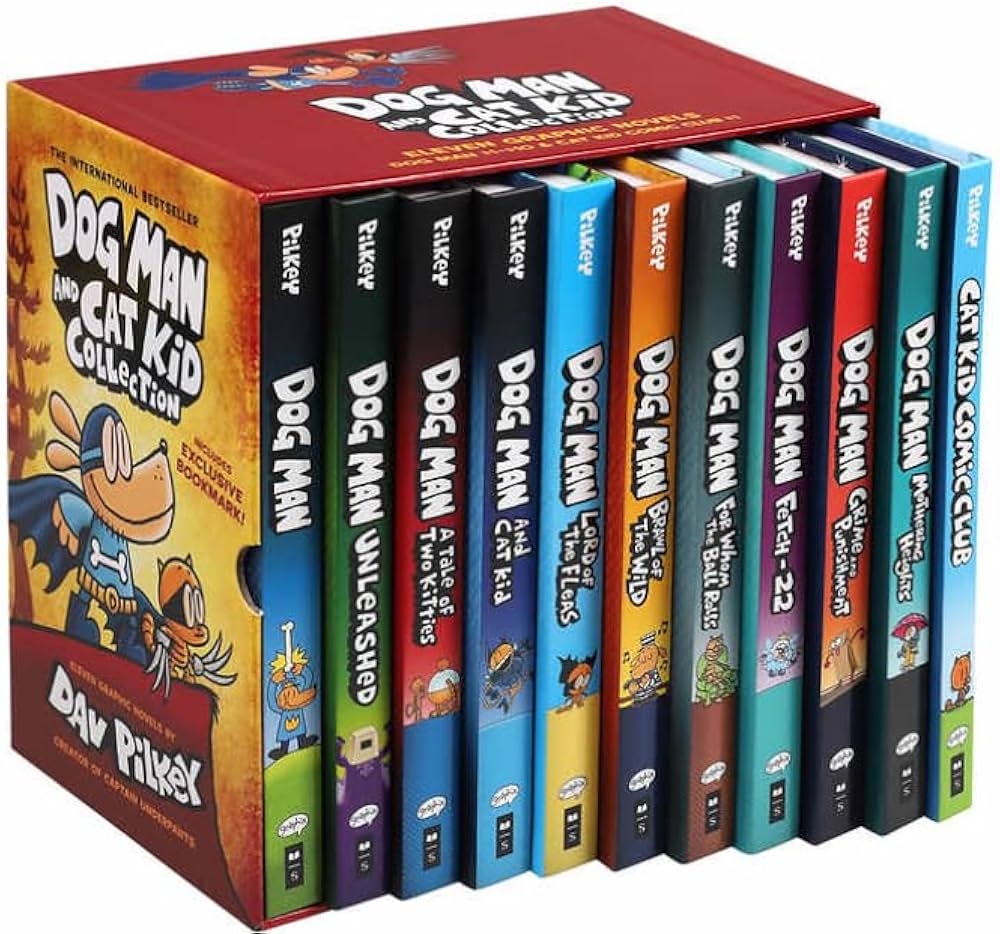 Dog Man and Cat Kid Collection: 11 Graphic Novels Box Set: Dav