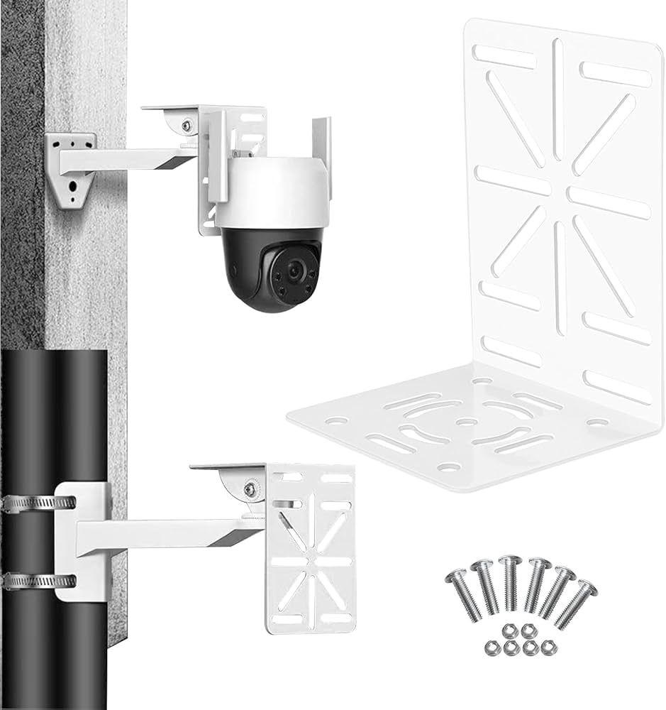 Amazon.co.jp: Zhejia L字型ドームカメラブラケット 防犯カメラ 取付