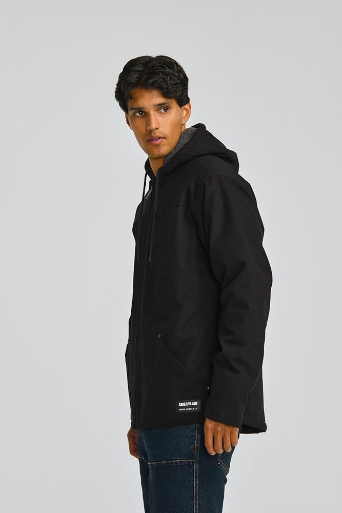 Amazon.com: CAT Caterpillar Men's Hooded Sherpa Lined Zip Up