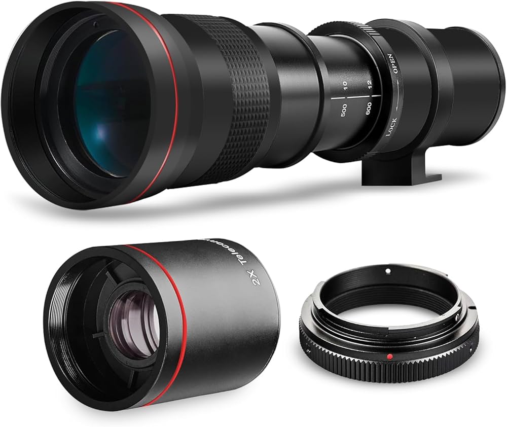 Amazon | ハイパワー 420-1600mm f/8.3 HD マニュアル望遠ズームレンズ