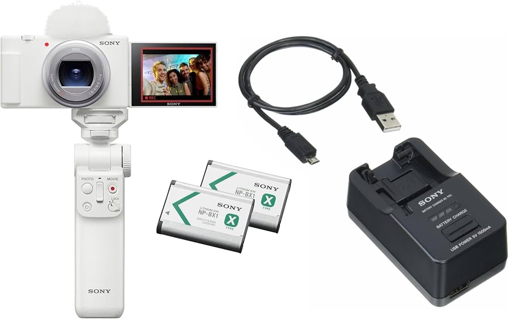 Amazon.co.jp: Sony ZV-1M2G Vlog Camera and Battery Charger Set