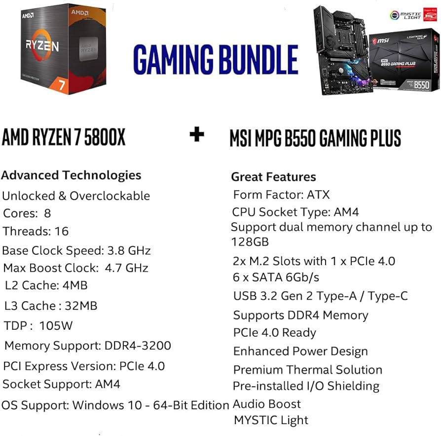 Amazon.com: INLAND Micro Center AMD Ryzen 7 5800X 8 Core 16-Thread