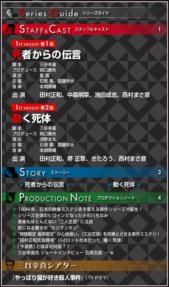 古畑任三郎DVDコレクション 創刊号 (1st season 第1話 死者からの伝言