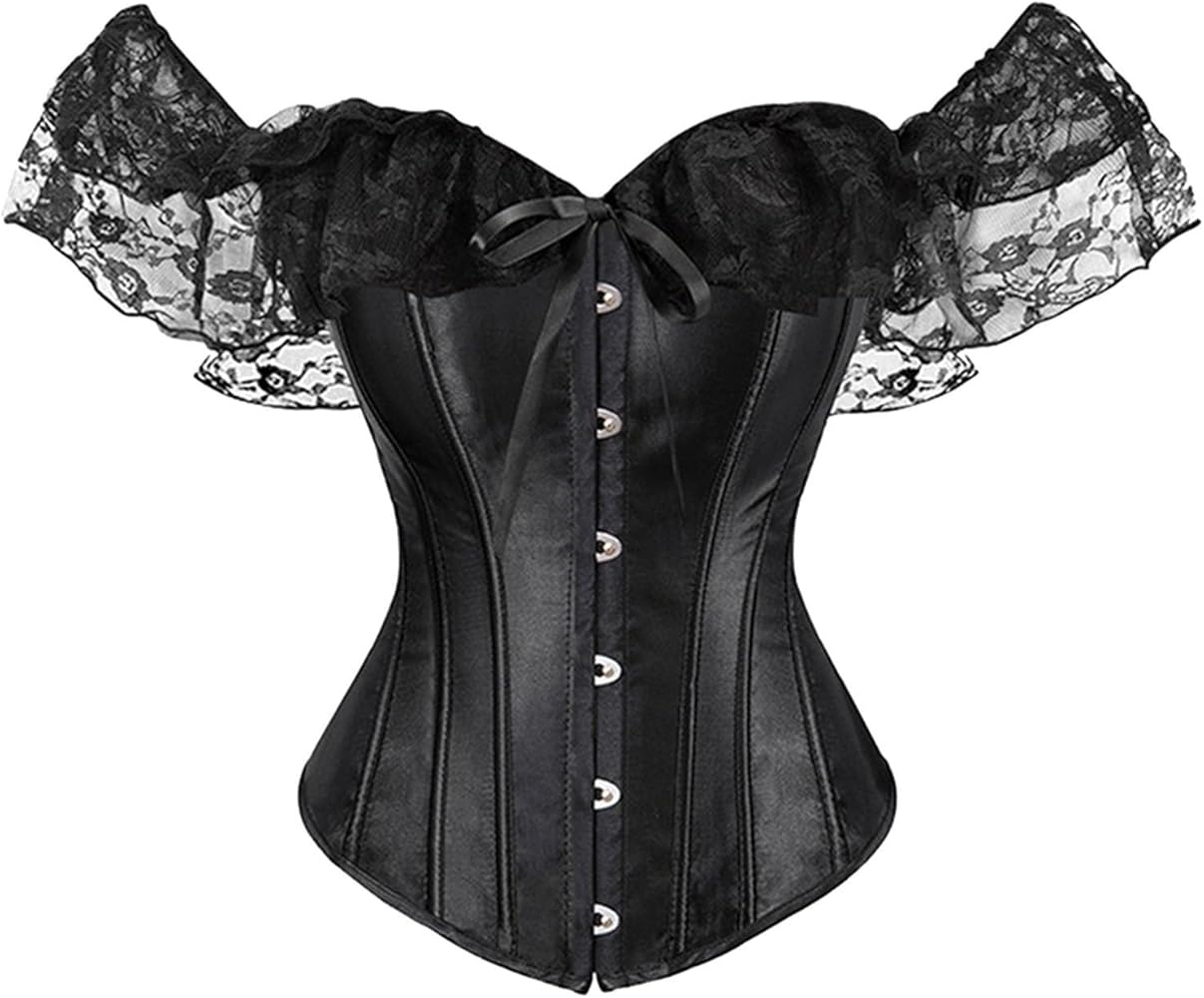 WYTong Sexy Bodysuit Corset Lingerie for Women Lace Up Gothic