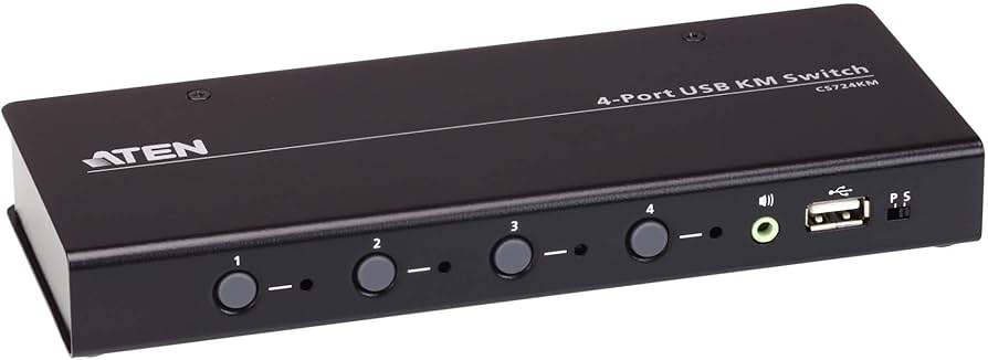 Amazon.com: ATEN CS724KM 4 Port USB KM Switch (Cables Included