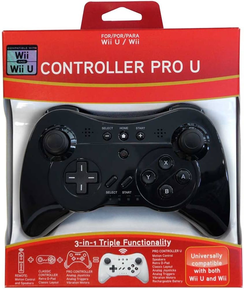 Amazon | Controller Pro U Black *WiiU Proコントローラー非対応 | Wii