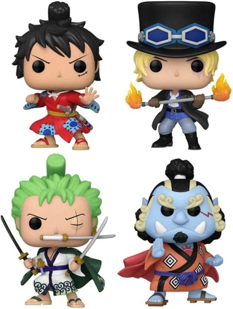 Funko Pop! Animation: One Piece 4 Pack (GW)(Exc), Collectible