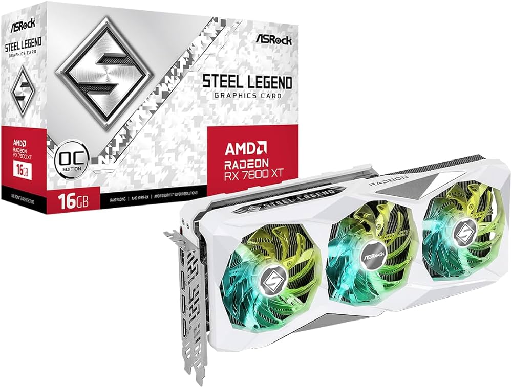 Amazon | ASRock Radeon / RX7800XT 搭載 グラフィックボード GDDR6
