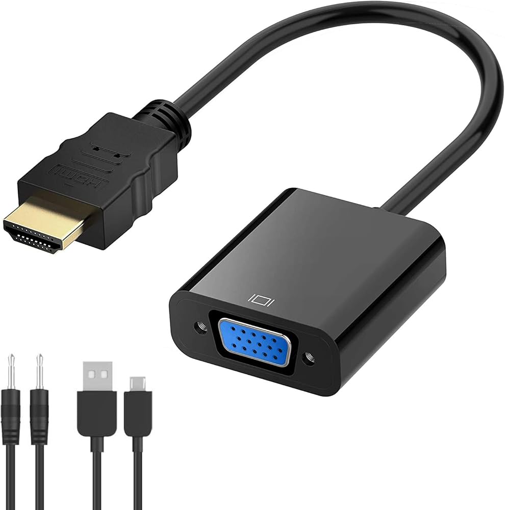 Amazon | HDMI VGA 変換アダプタ D-Sub 15ピン 変換アダプタ 安定出力