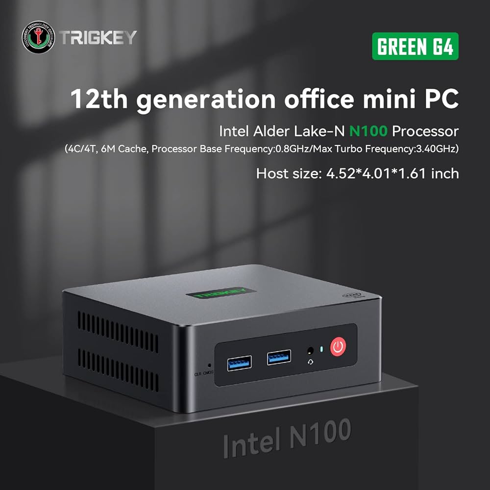 TRIGKEY Green G4 Mini PC 12. Generation Intel Alder Lake-N100, 16