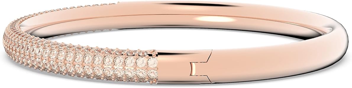Amazon.com: Swarovski Dextera Bangle, Clear Crystal, Rose gold