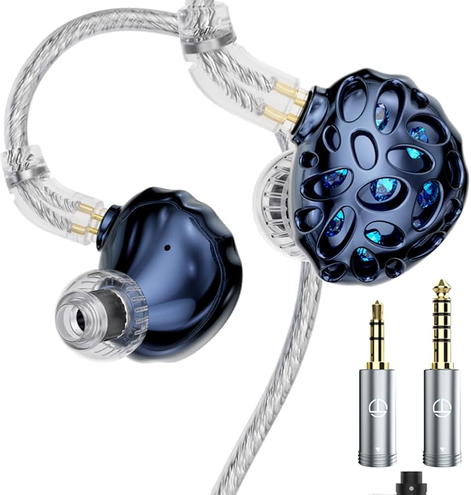 Amazon.co.jp: TRN WhaleShark Monitor Earphones, 3DD+1PD, Flat