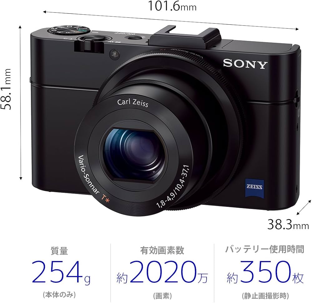 Amazon.co.jp: Sony Cyber-shot DSC-RX100M2 Digital Camera with 1.0