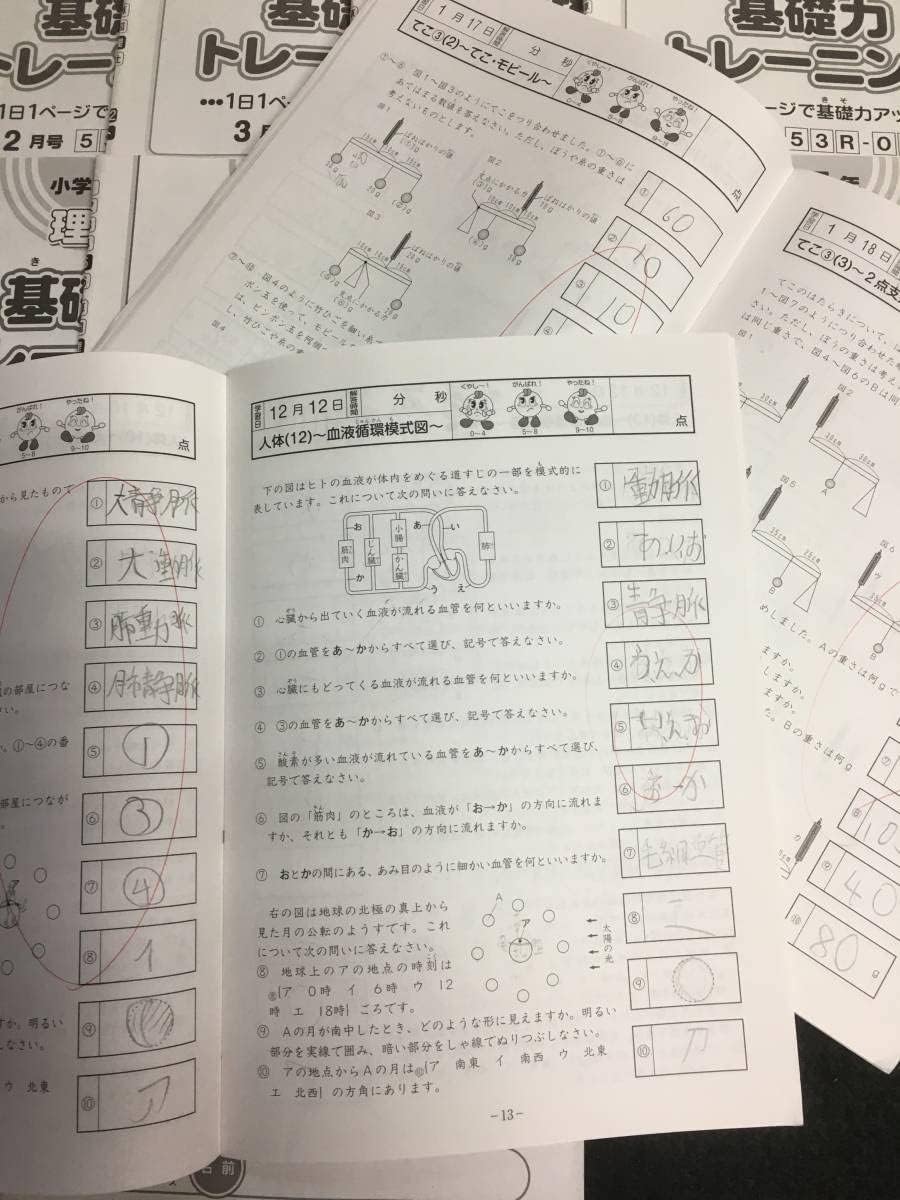 2015年度 サピックス 小学5年 理科 基礎力トレーニング01〜12 2015年度