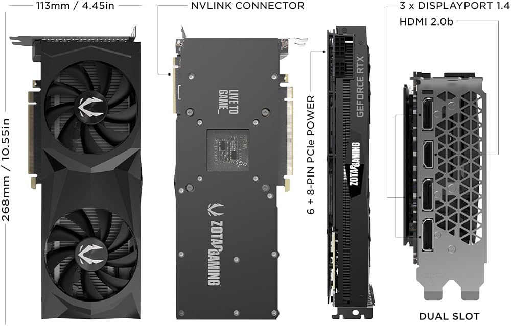 ZOTAC グラフィックボード RTX2070SUPER シロッコファン 魔改造