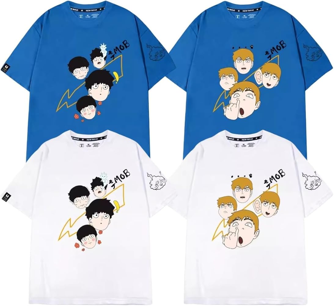 Amazon.co.jp: [冬会] Tシャツ モブサイコ100 半袖 ティーシャツ モブ