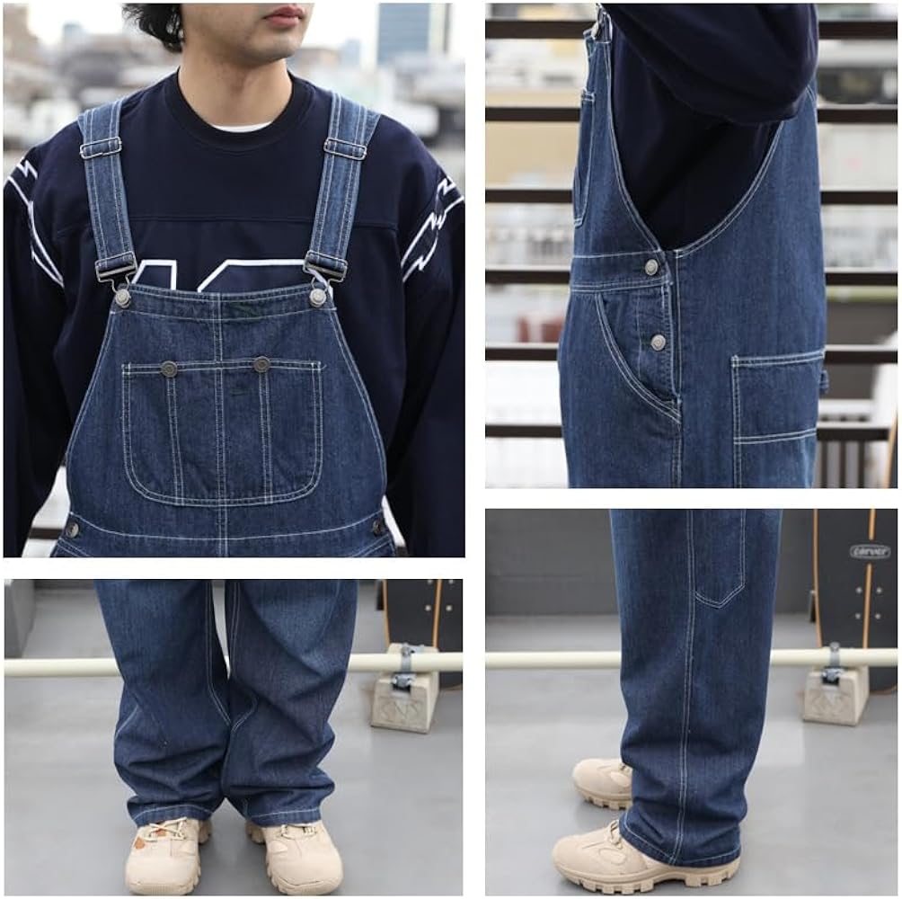 Amazon.co.jp: 8(eight) (エイト) オーバーオール メンズ デニム