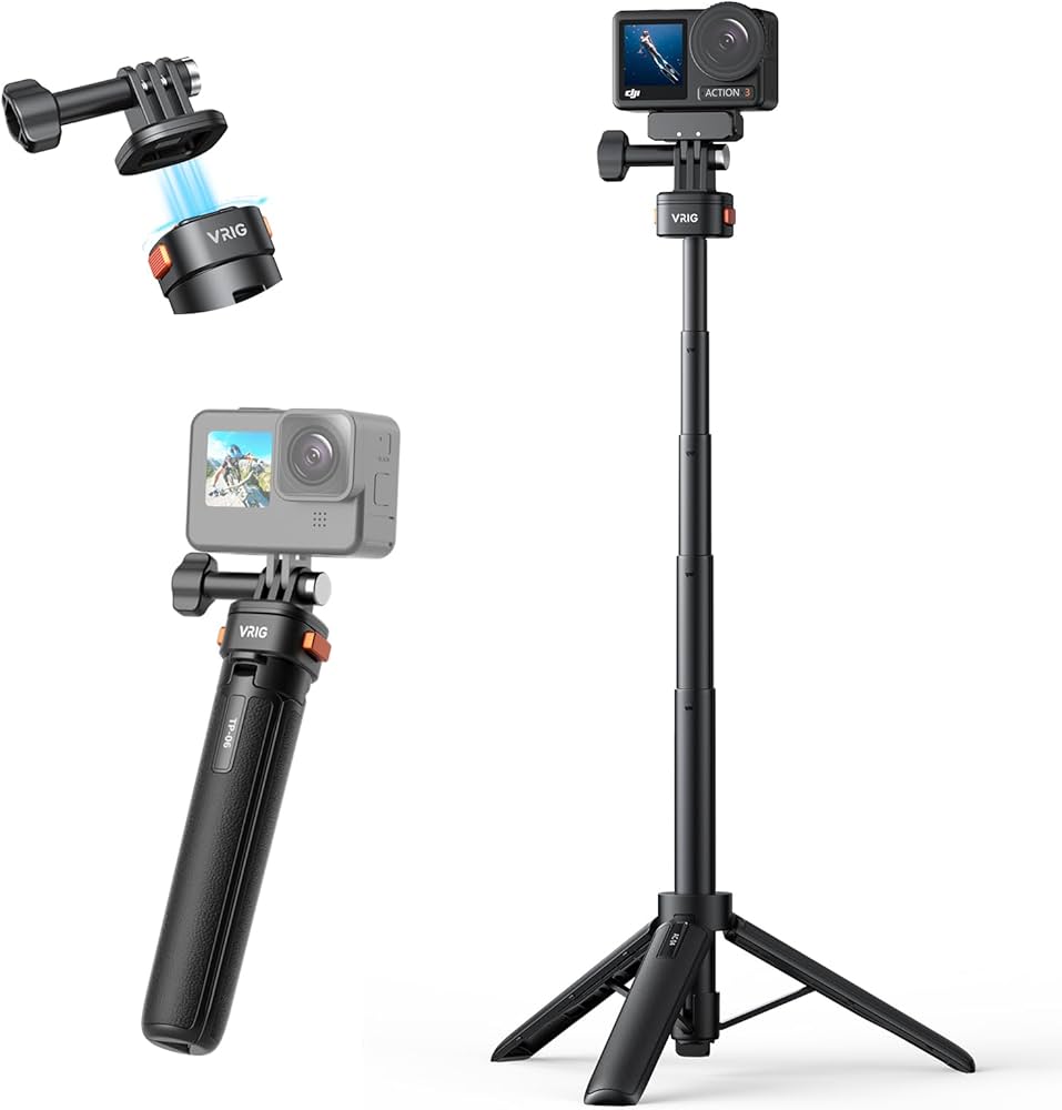 Amazon | VRIG ミニ三脚 カメラ 三脚 【磁気クイックリリース】 GoPro