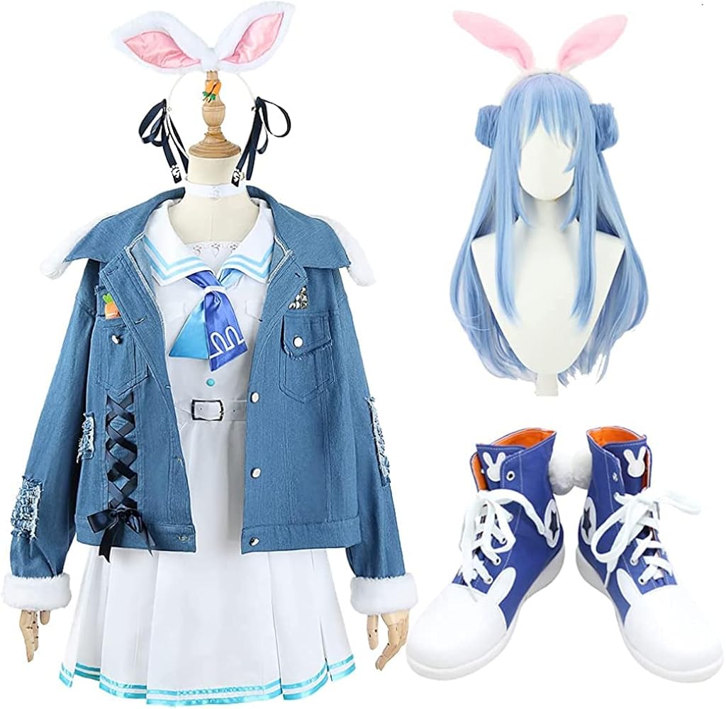 Amazon.co.jp: [PWPCOS] 兎田ぺこら フルセット コスプレ 衣装 風