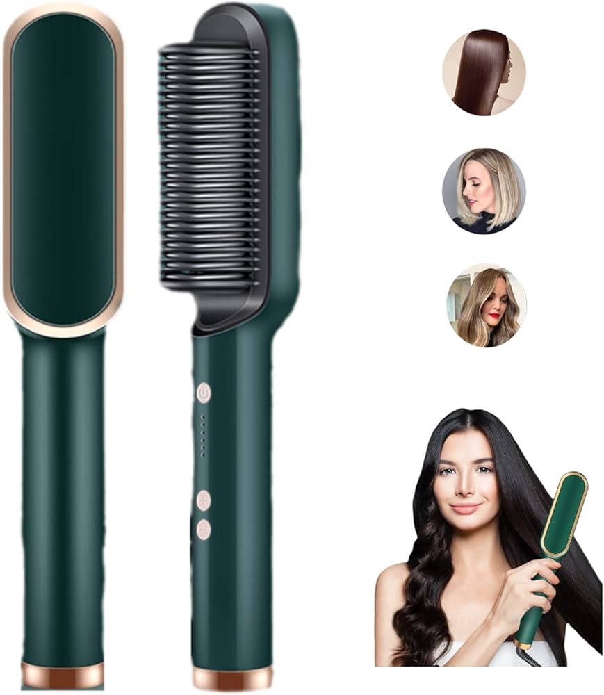 Amazon.com : 2023 Negative Ion 2-in-1 Heated Styling Brush and