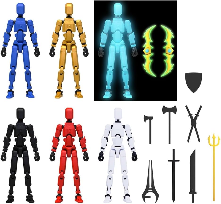 MerryXD 6 Pack Assembly Completed T13 Action Figure,Dummy Nova