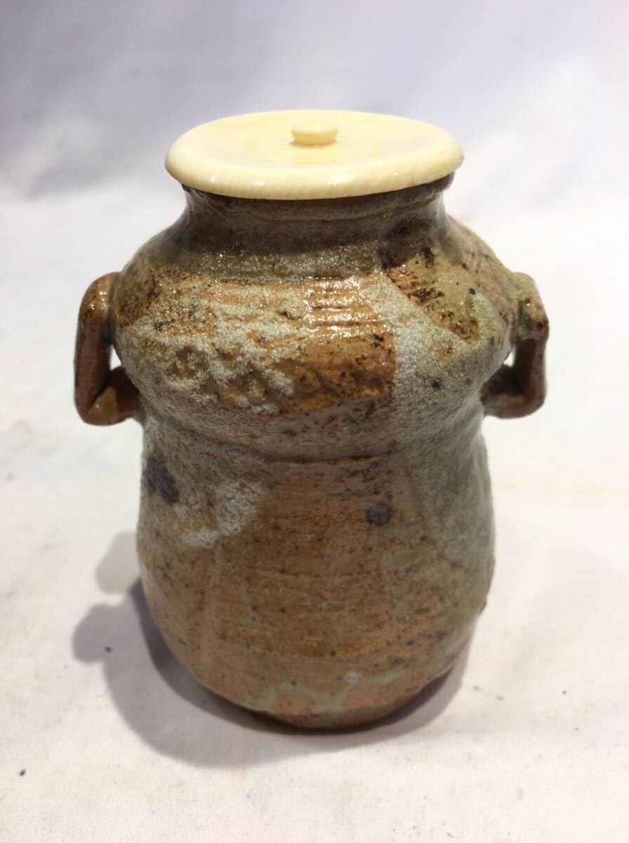 林英仁 美濃伊賀 ガラン香合 林英仁 美濃伊賀 ガラン香合 琉9248林英仁