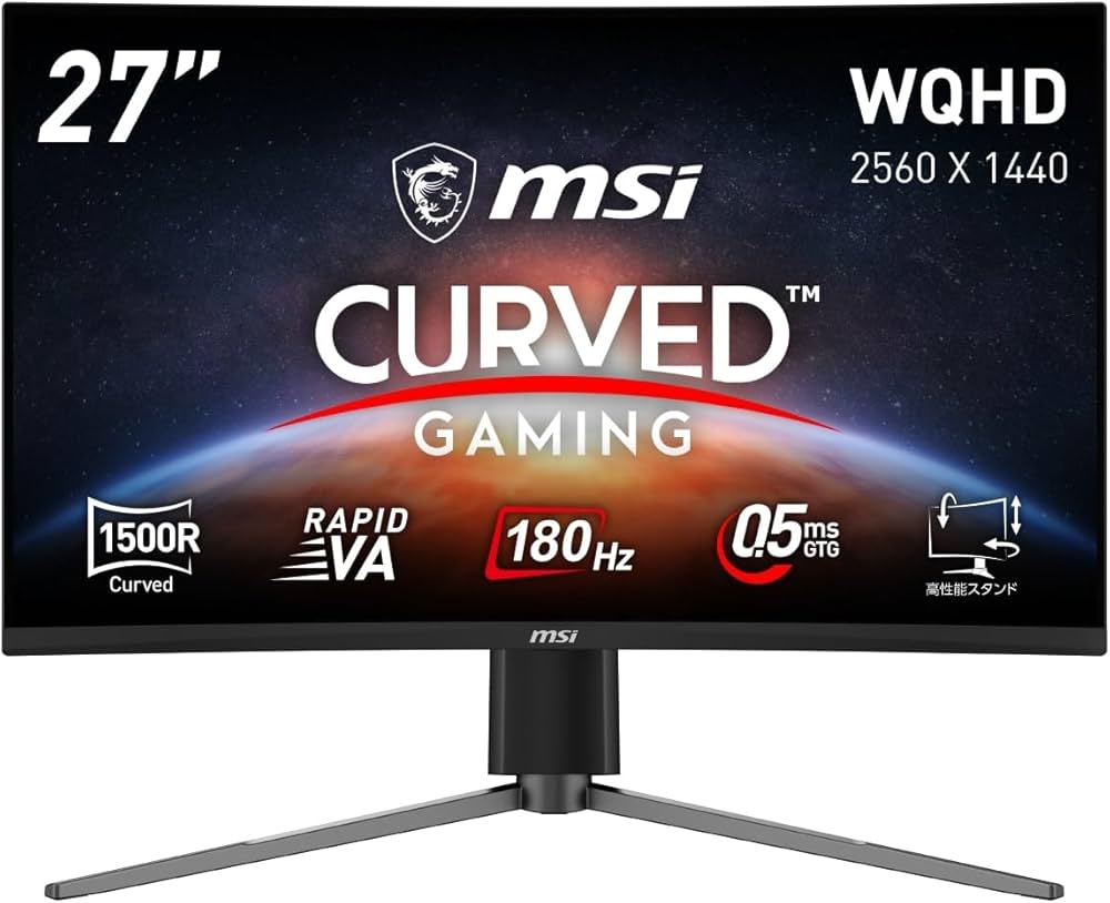 Amazon.co.jp: MSI 湾曲ゲーミングモニター MAG 27CQ6PF 27インチ/WQHD