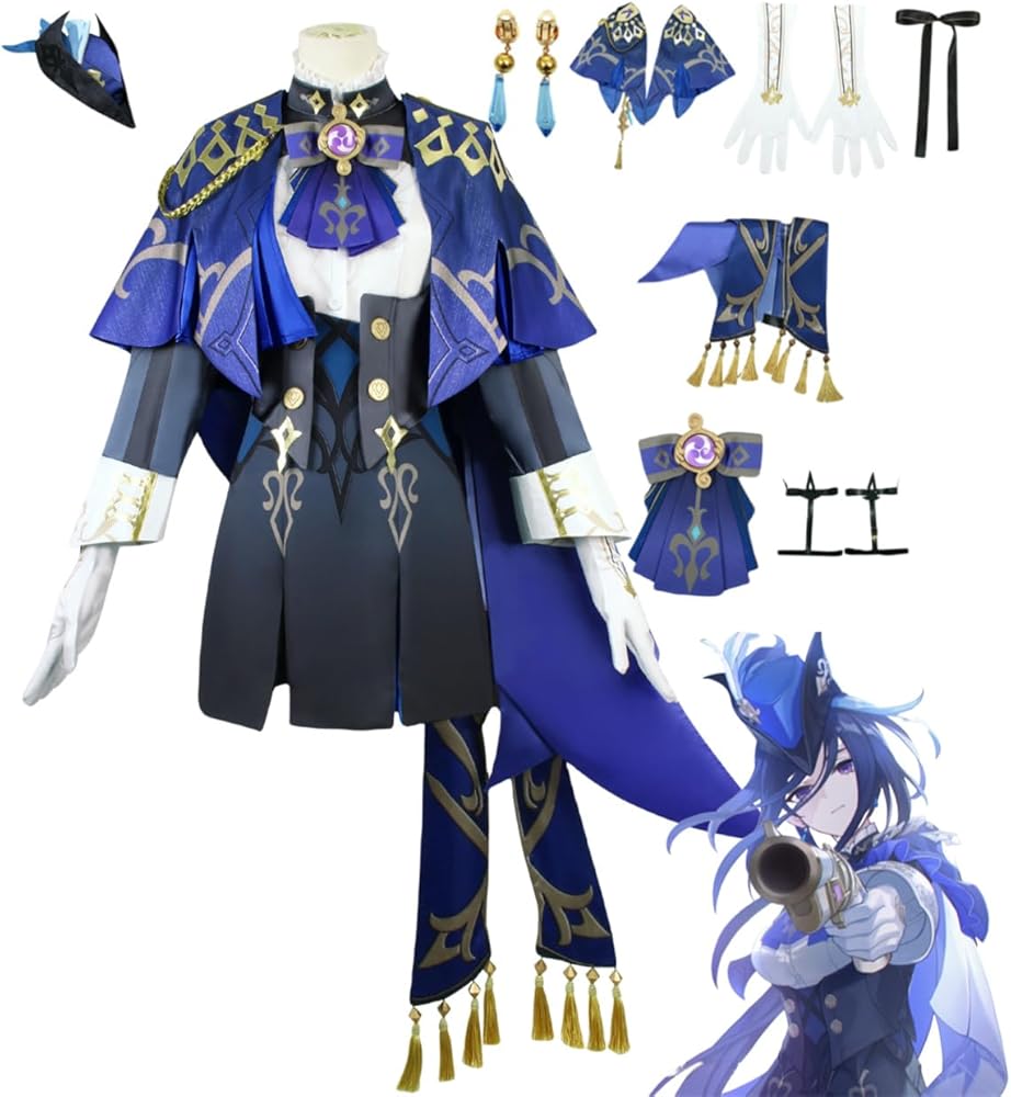Amazon.co.jp: [HUNIY] 原神 げんしん クロリンデ コスプレ衣装 豪華版