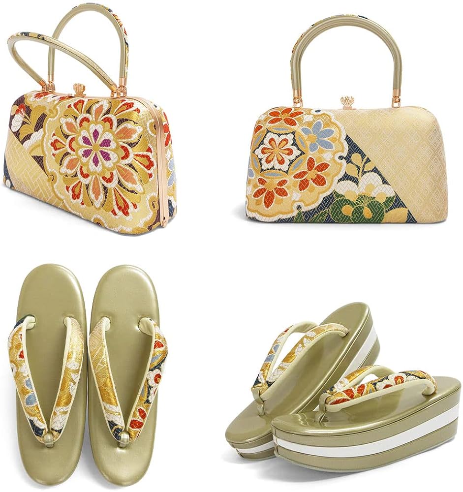 Amazon | [Kyoto Kashin] 【京都華心】 成人式 振袖 草履 バッグ