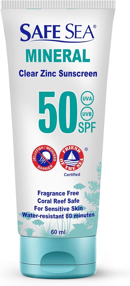 Amazon.com: Safe Sea Zinc Oxide Sunscreen SPF50 | Clear Mineral
