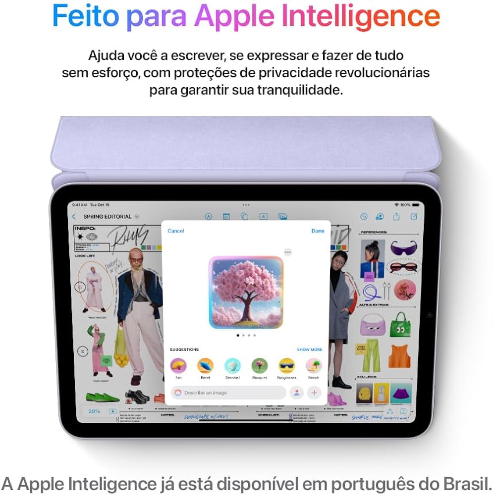 Apple 2024 iPad mini A17 Pro (Wi-Fi, de 128 GB) - Cinza-espacial