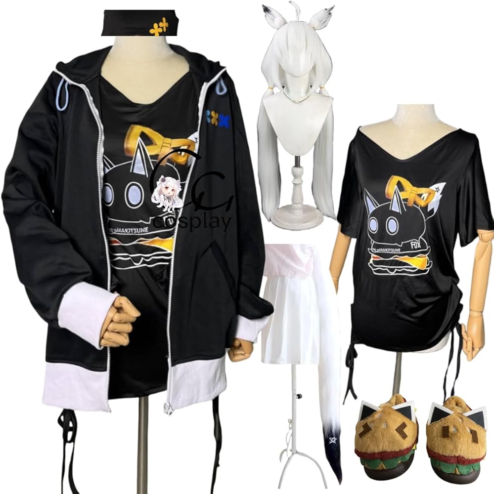 Amazon.co.jp: GGcosplay VTuber 白上フブキ 部屋着 コスプレ衣装