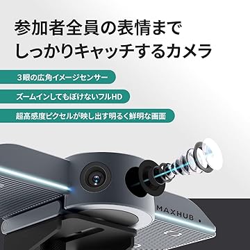 Amazon.co.jp: MAXHUB: WEBカメラ（カメラ・マイク搭載）