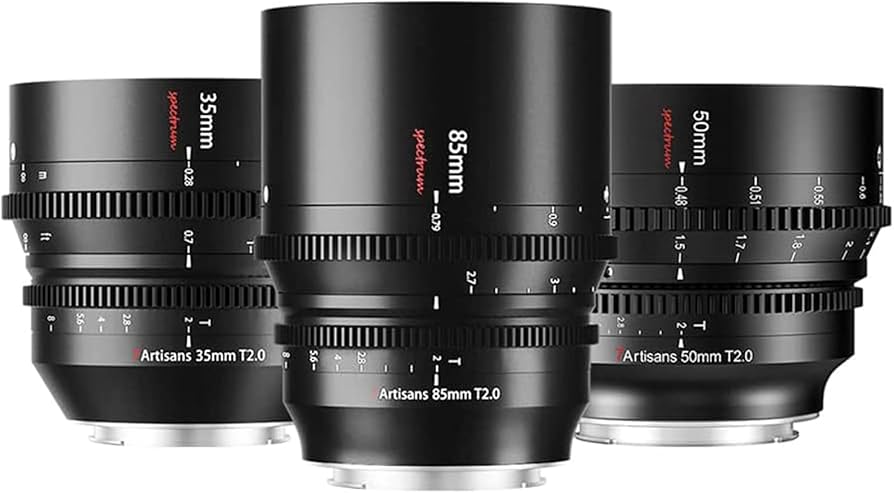Amazon.com : 7artisans 85mm 50mm 35mm T2.0 Cine Lens Kit for L