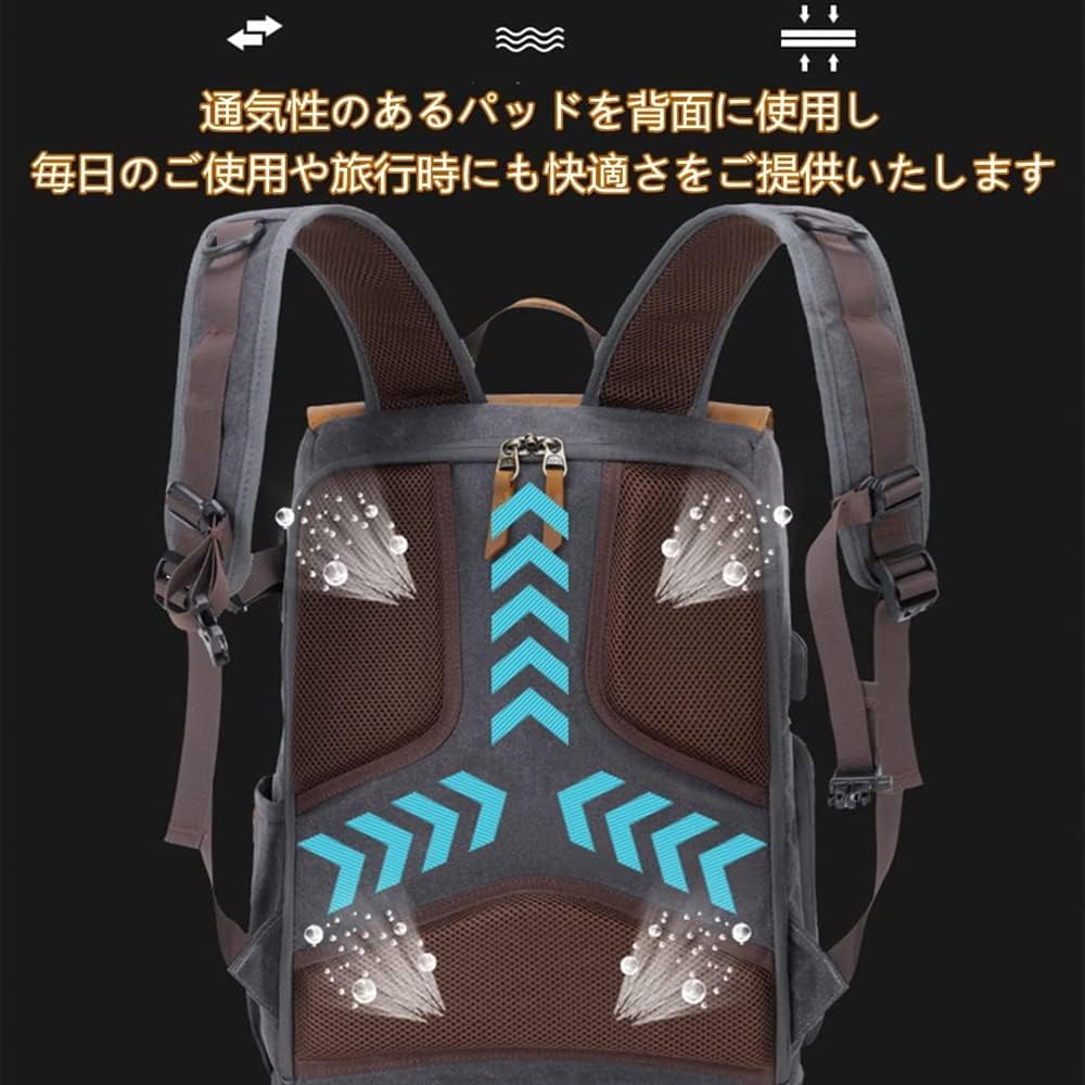 Amazon.co.jp: 大容量 多機能カメラバッグ 防水 耐久性 15.6インチ