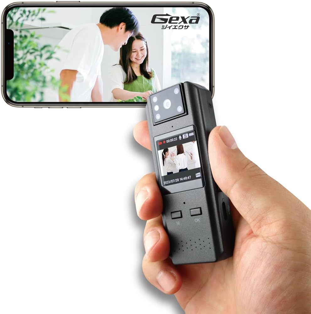 Amazon.co.jp: Gexa（ジイエクサ） スパイカメラ 4K ペンクリップ型