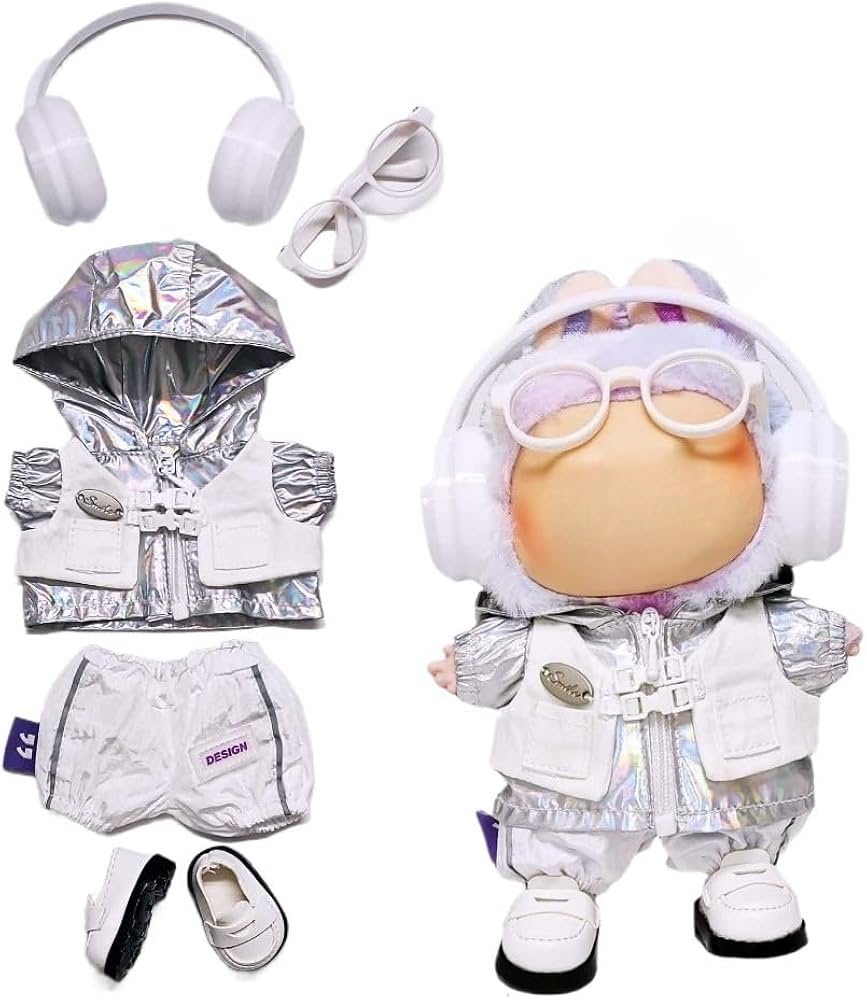 Amazon.co.jp: For Labubu Mokoko 服 5点セット ぬいぐるみ用 ラブブ1