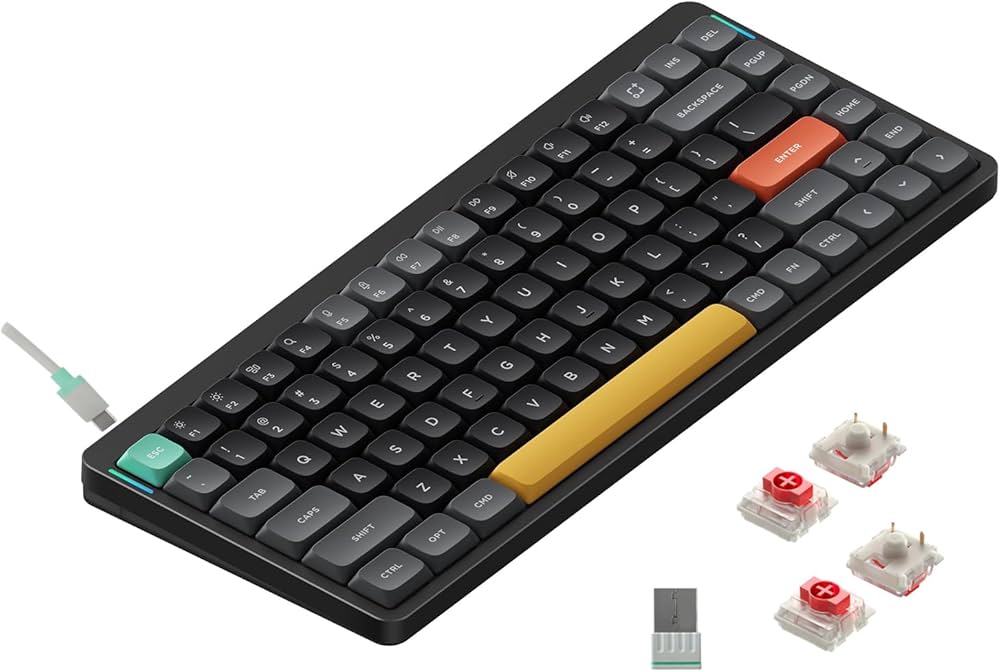 Amazon | nuphy Air75 V2 メカニカルキーボード 75%ロープロファイル